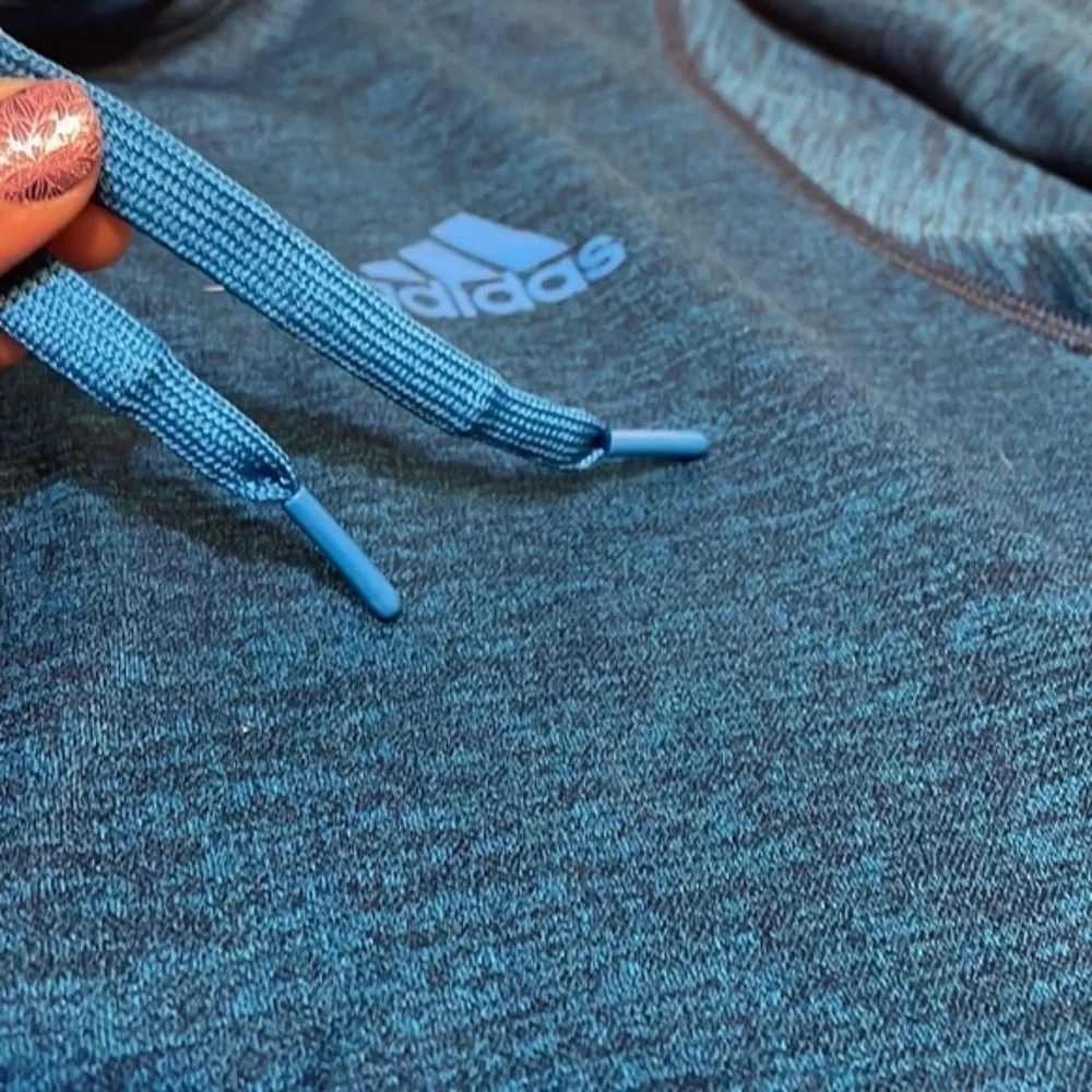 Adidas mens sweatshirt hooded climawarm Sz Small